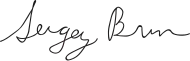 signature de Sergey Brin