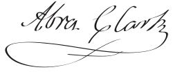 signature d'Abraham Clark