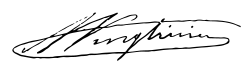 signature d'Aimé Vingtrinier