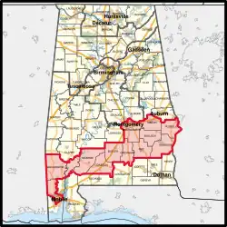 Description de l'image Alabama's_2nd_congressional_district_(since_2025).svg.