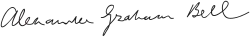 Signature de Alexander Graham Bell