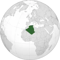 Description de l'image Algeria (centered orthographic projection).svg.