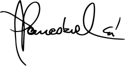 signature d'Andrzej Poniedzielski