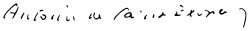 signature d'Antoine de Saint-Exupéry