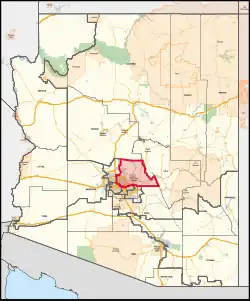 Description de l'image Arizona's 1st congressional district (since 2023).svg.