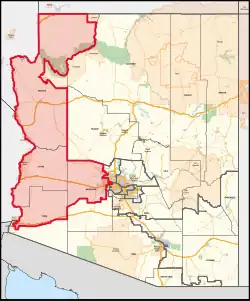 Description de l'image Arizona's 9th congressional district (since 2023).svg.