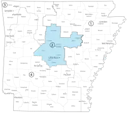 Description de l'image Arkansas-second-congressional-district.svg.