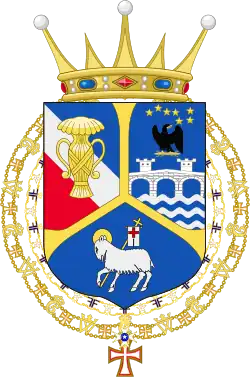 Description de l'image Armoiries de Folke Bernadotte comte de Wisborg.svg.