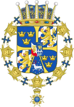 Description de l'image Armoiries du Prince Gustaf Adolf Oscar de Suède.svg.