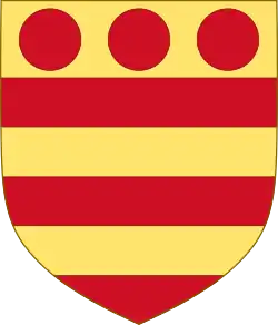 Description de l'image Arms of Margaret Wake, Baroness Wake of Liddell.svg.