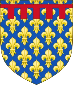 Description de l'image Arms of Philippe Hurepel.svg.