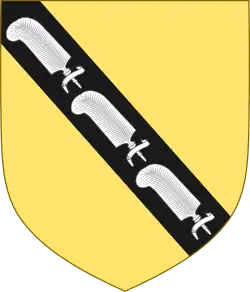 Description de l'image Arms of Sir Roger de Clarendon.svg.