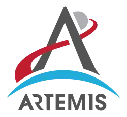 Description de l'image Artemis program (solid contrast with wordmark).svg.