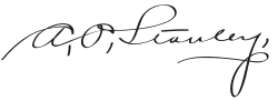signature d'Augustus Owsley Stanley (gouverneur)