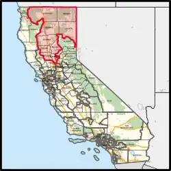 Description de l'image California's 1st congressional district (since 2023).svg.