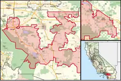 Description de l'image California's 41st congressional district (since 2023) (new version).svg.