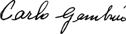 signature de Carlo Gambino