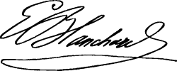 signature d'Émile Blanchard