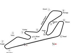 Tracé de la course