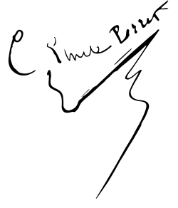signature de Claude-Émile Perret de la Menue