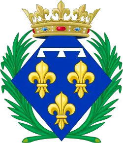 Description de l'image CoA of unmarried Princess of Orléans.svg.