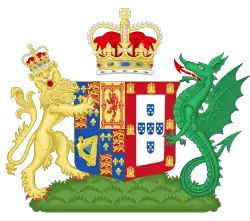 Description de l'image Coat of Arms of Catherine of Braganza.svg.