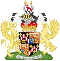 Description de l'image Coat of Arms of David, Earl of Snowdon.svg.
