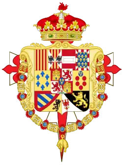 Description de l'image Coat of Arms of Francisco de Paula, Infante of Spain.svg.