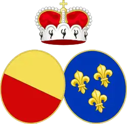 Description de l'image Coat of Arms of Princess Marie d'Orléans.svg.