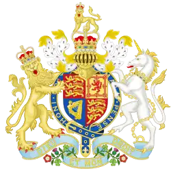 Description de l'image Coat of arms of the United Kingdom (1837).svg.