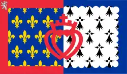 Description de l'image Cultural flag of Pays-de-la-Loire.svg.