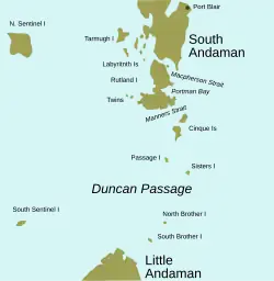 Carte de la passe Duncan.