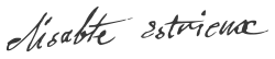 signature d'Élisabeth Tible