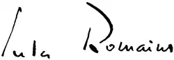 signature de Jules Romains