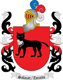 Blason de la vallée de Salazar.