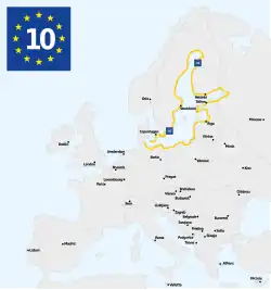 Description de l'image EuroVelo Route 10.svg.