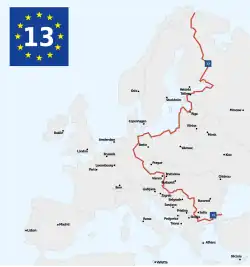 Description de l'image EuroVelo Route 13.svg.