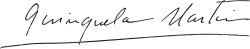signature de Benito Quinquela Martín