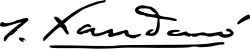 signature de Joaquín Xaudaró