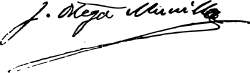 signature de José Ortega Munilla