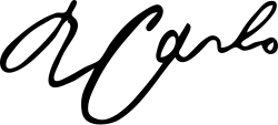 Signature de Carlo Gesualdo