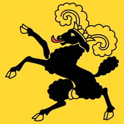 Les couleurs cantonales sont le vert et le noirUsage des drapeaux,étendards et fanions (Règlement sur les drapeaux) - Règlement 51.340 f, Armée suisse, p.&nbsp;65, consulté le 26 juillet 2017
