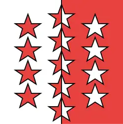 Les couleurs cantonales sont le blanc et le rougeArmée suisse 2019, p.&nbsp;74.