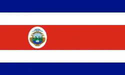 Drapeau d'État du Costa Rica.