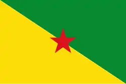 Description de l'image Flag of French Guiana.svg.