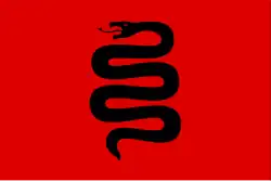 Le serpent noir sur fond écarlate des Haradrim.