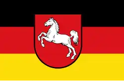 Drapeau civil et drapeau d'Etat de la Basse-Saxe