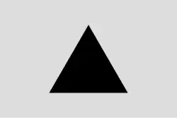 Drapeau de Magnitogorsk, tel qu'il est défini depuis le 26 avril 2011