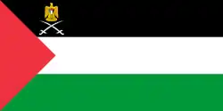 Drapeau de l'État de Palestine.