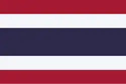 Le Trairong, drapeau de la Thaïlande
